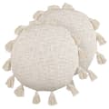 Pikkukuva 1 / 7: puuvillaista koristetyynyä hapsuilla 45 cm beige MADIA