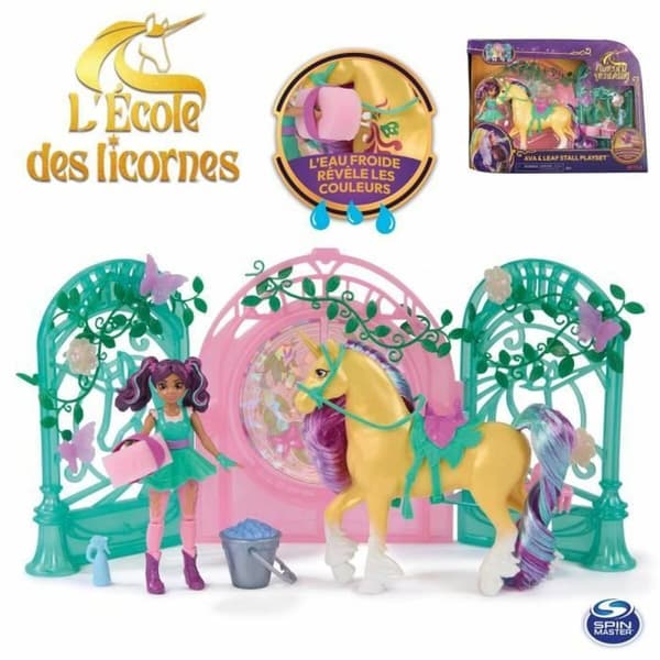 Fluffy toy Spin Master Mini Muñeca Ava y Leaf Color Reveal Unicorn Academy Multicolour Plastic Unicorn
