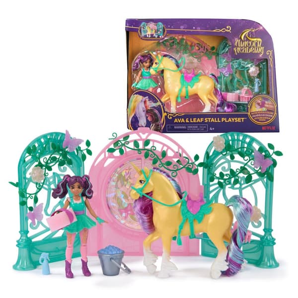 Fluffy toy Spin Master Mini Muñeca Ava y Leaf Color Reveal Unicorn Academy Multicolour Plastic Unicorn