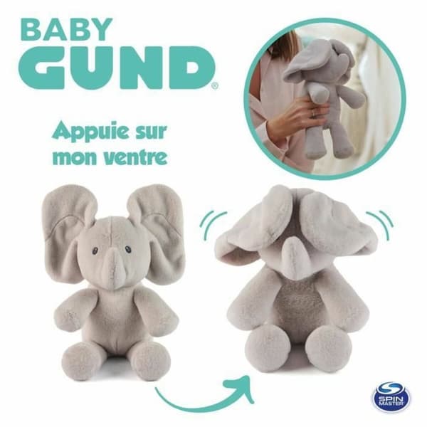 Fluffy toy Spin Master FLAPPY Grey Plush Elephant