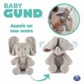 Miniatyrbild 2 av 5: Fluffy toy Spin Master FLAPPY Grey Plush Elephant