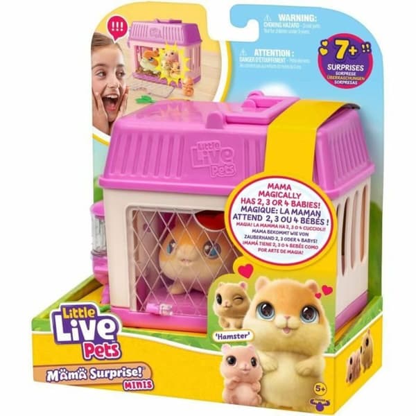 Fluffy toy Little Live Pets Mama Surprise Hamsters Orange Plush Hamster