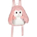 Miniatyrbillede 1 af 3: Fluffig väska - GIPSY TOYS - Plyschryggsäck - Rosa och vit kanin 30 cm