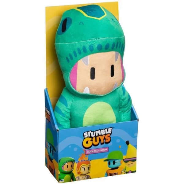 Stor plyschleksak - BANDAI - Stumble Guys - T-Rex-kille - 30 cm