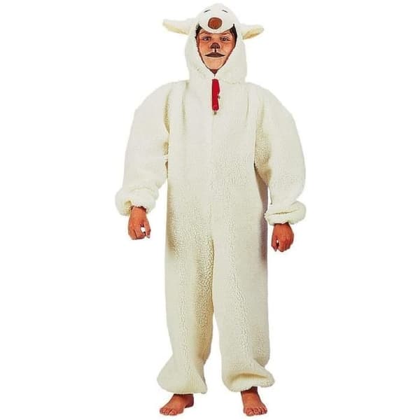 Barnkostym - LLOPIS - Plyschfår - Vitt - 24 månader - 2 år - Unisex