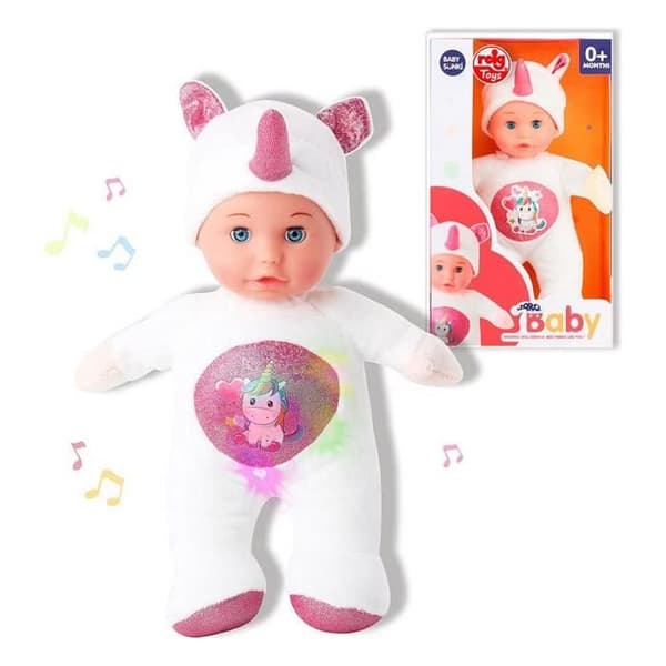 Reig Doll White Unicorn Plyschleksak (30 cm)