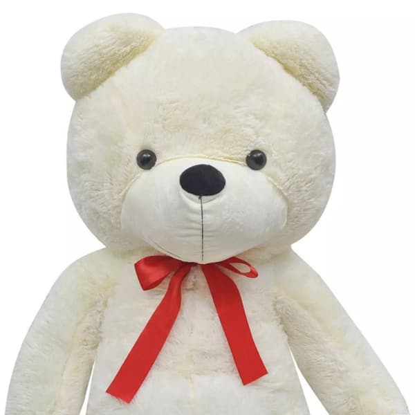 vidaXL XXL Nalle pehmolelu 135 cm valkoinen