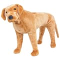 Miniatyrbillede 1 af 5: vidaXL stående tøjdyr labrador plysstof XXL lysebrun