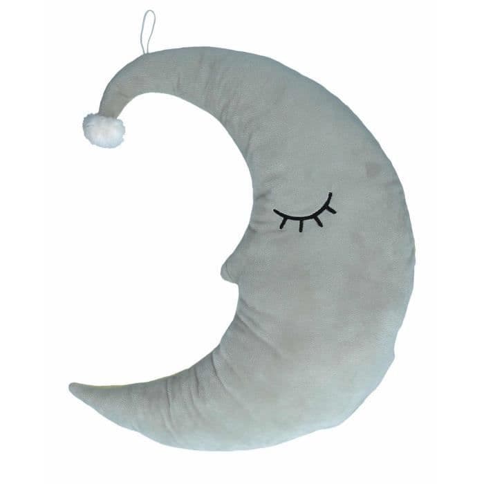 CRIB: n ympärillä Luminous Moon -pehmeä lelu - vaaleankeltainen / harmaa