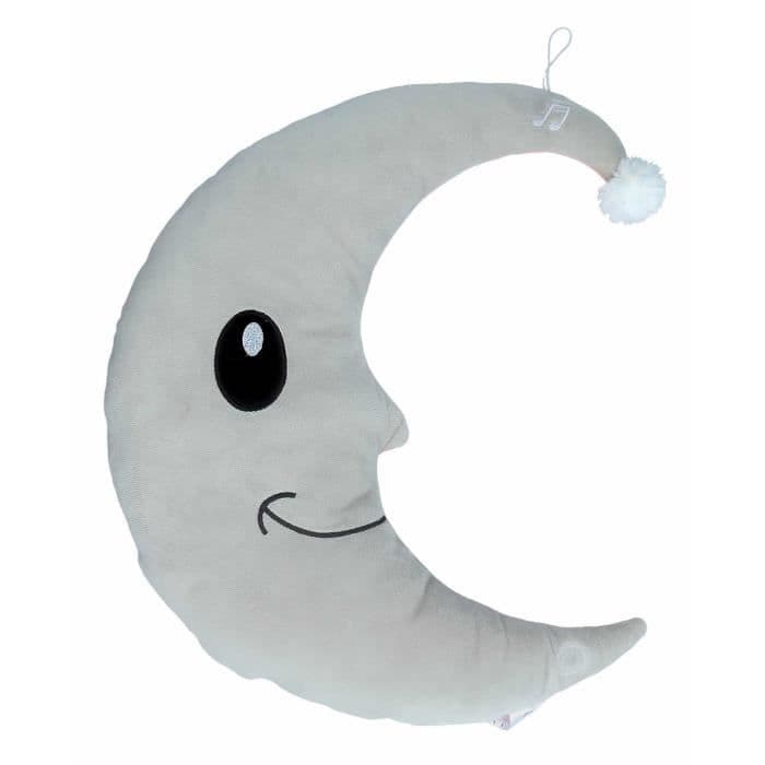CRIB: n ympärillä Luminous Moon -pehmeä lelu - harmaa / tummanpunainen