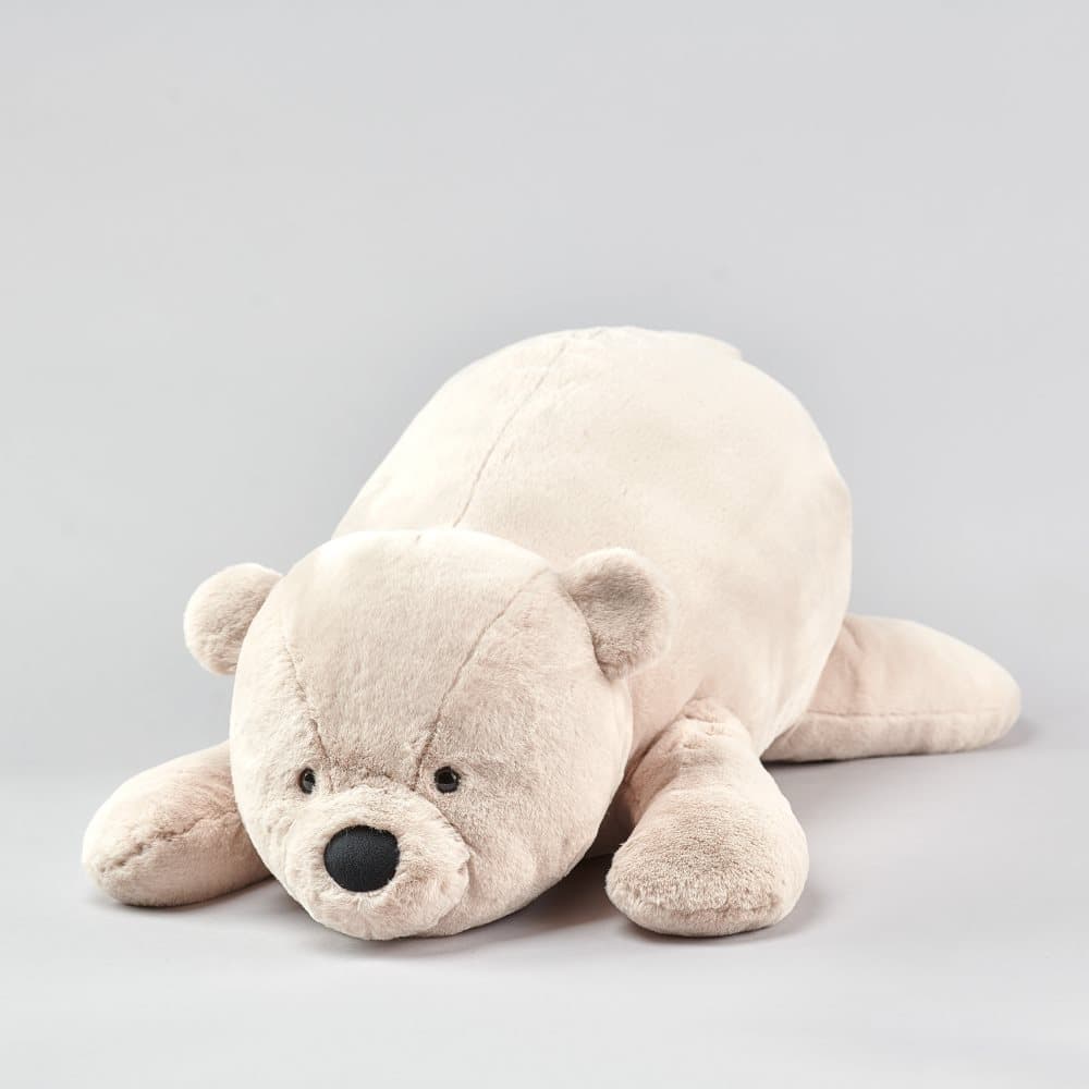 Iso Karhu XL Beige 75 cm – Nalle Halilelu Pehmoeläin Pehmolelu