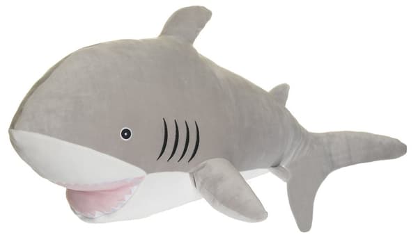 Kramiz Shark Grå Kosedyr 75 cm Teddykompaniet