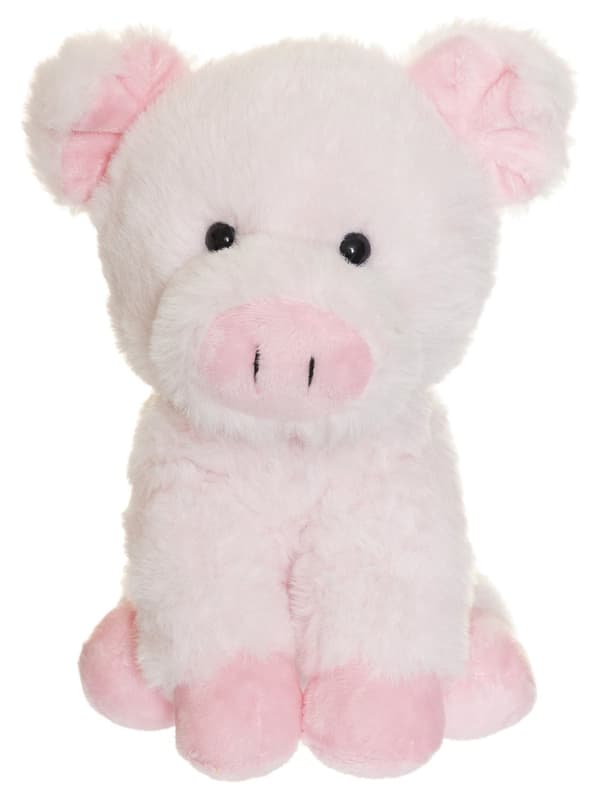 Teddy Farm Kosedyr 18 cm, Sittende Gris, Teddykompaniet