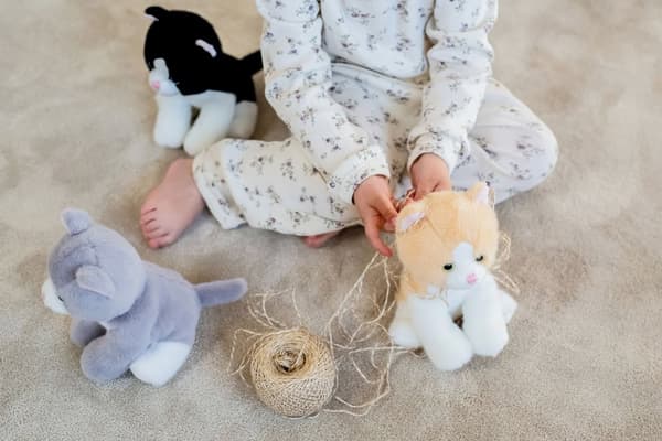 Kattunge Kosedyr 18 cm Beige Teddykompaniet
