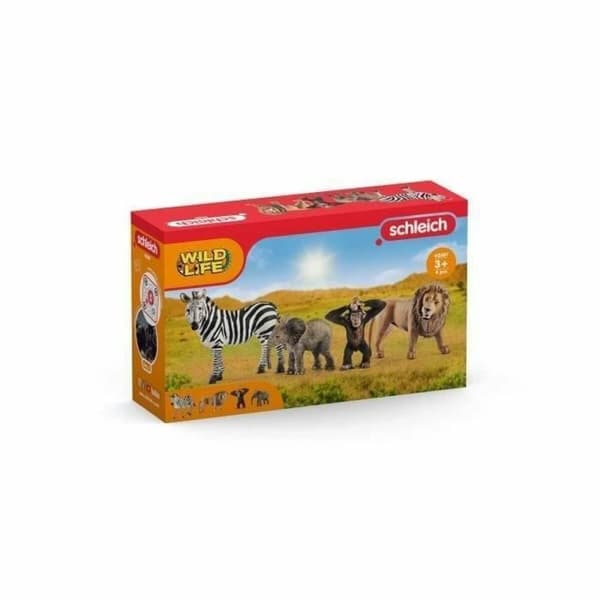 Eläinhahmoa Schleich 42387 Wild Life: Safari 4 Kappaletta Muovinen