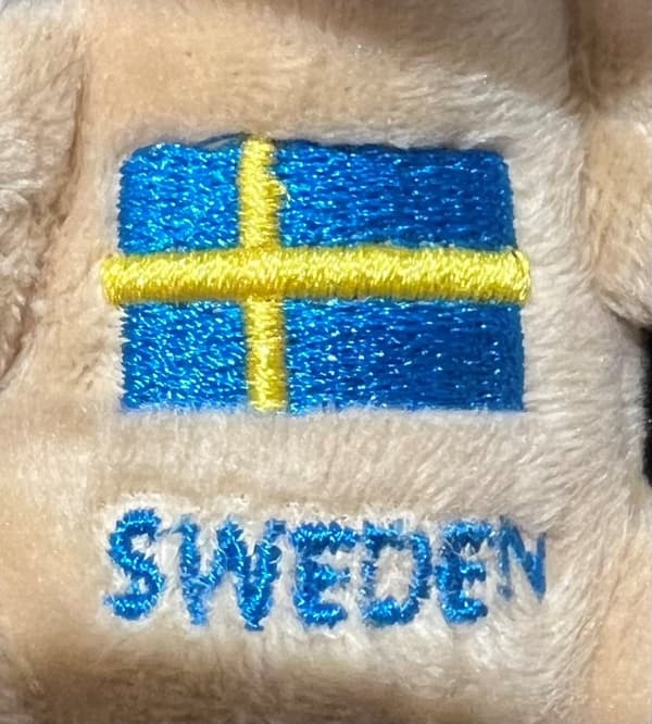 Nalle Älg 14cm Souvenir Sverige