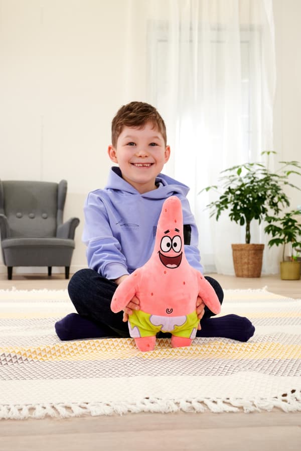 Svampbob Fyrkant: Patrcik - plysch, 35 cm