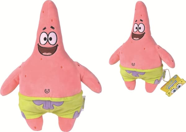 Svampbob Fyrkant: Patrcik - plysch, 35 cm