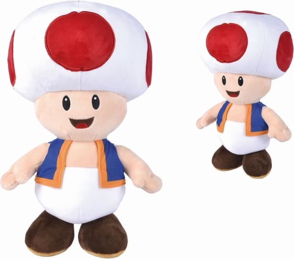 Simba Toys Benelux Simba Super Mario, Toad Soft Toy, 40 cm