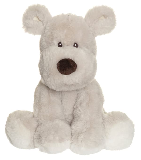 Teddy Mocca hund Grå Stor Teddykompaniet