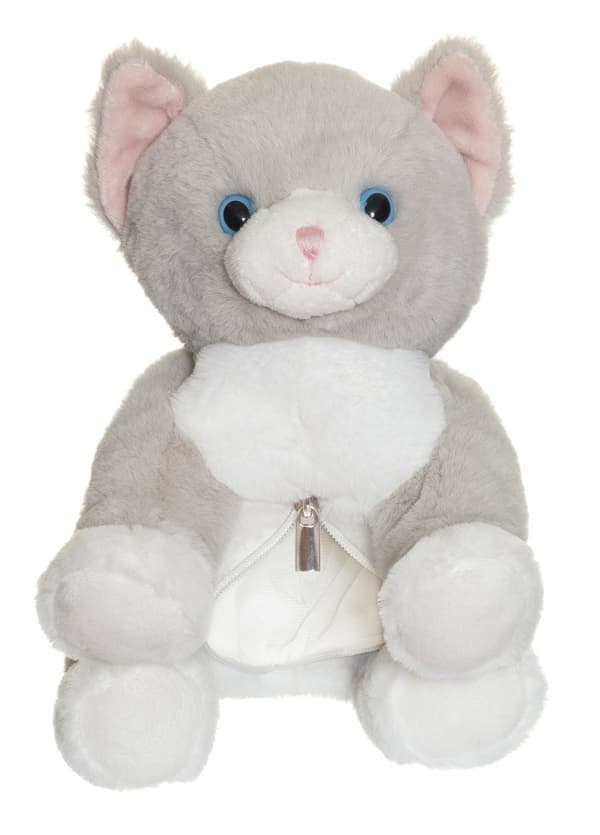 Katten Tuva Med Unge Teddykompaniet