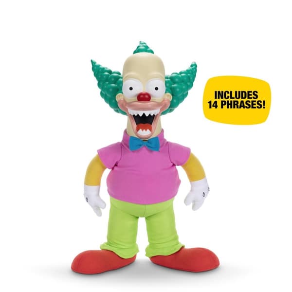 JAKKS Pacific The Simpsons Feature Plush 16 tommers god / ond Krusty
