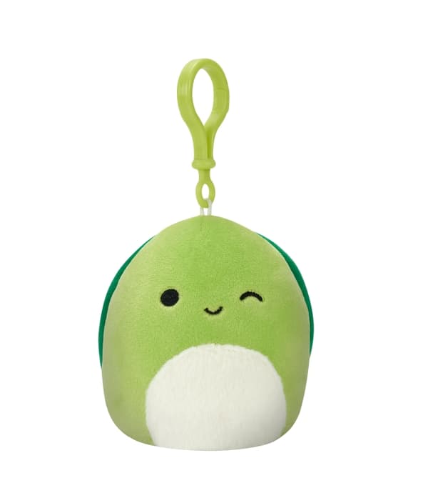 Squishmallows 9 cm plysch P14 Clip On - Sköldpaddan Henry