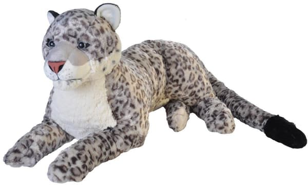 Wild Republic Cuddlekins Jumbo Snøleopard 76 cm