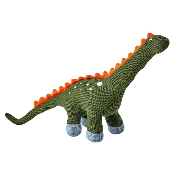 RICE Strikket plyslegetøj til børn - dinosaurform (KITOY-PTDIN)