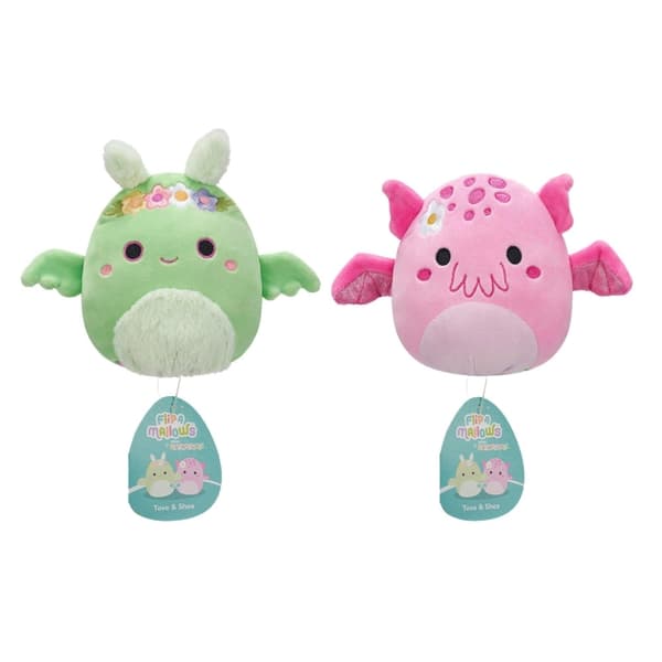 Squishmallows 13 cm Plysj P22 Flip A Mallows - Tove og Shea