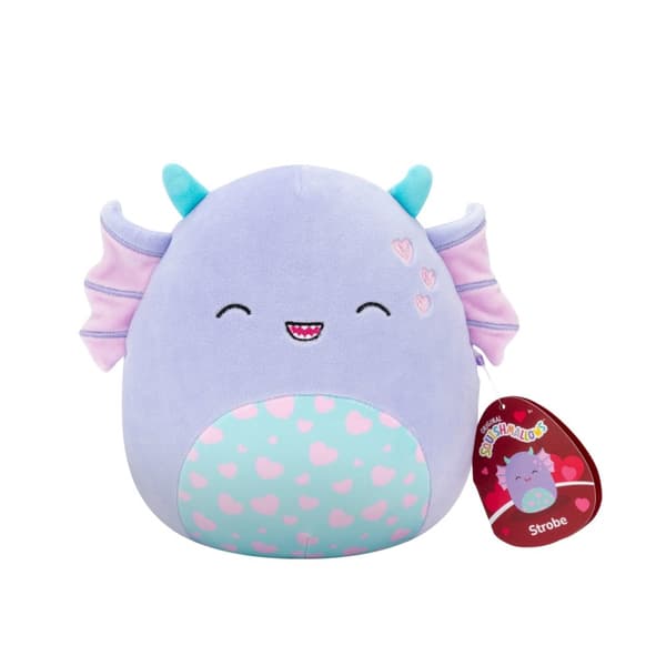 Squishmallows 19 cm Hjärta plysch - Strobe träskmonster