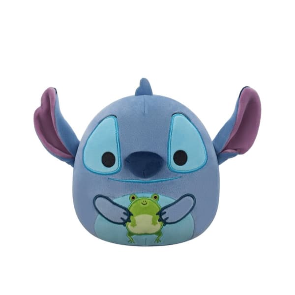 Squishmallows 20 cm plysch Disney Stitch - Stitch håller i en groda