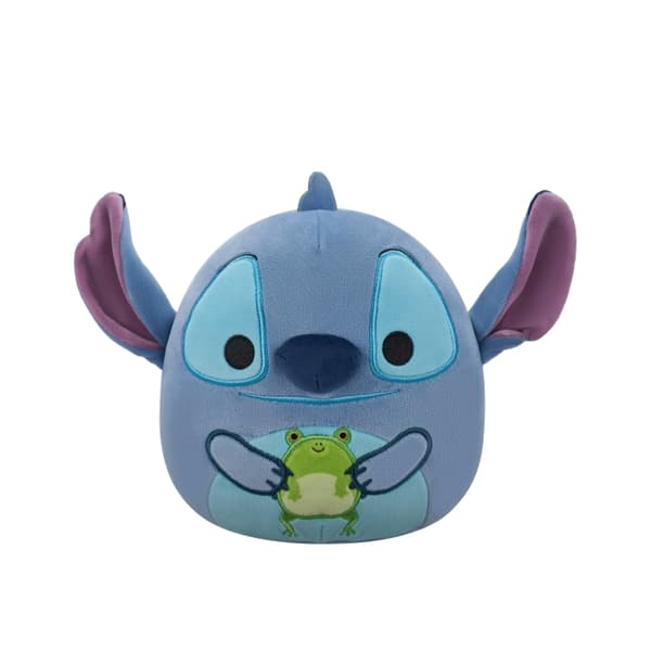 Squishmallows 20 cm plysch Disney Stitch - Stitch håller i en groda