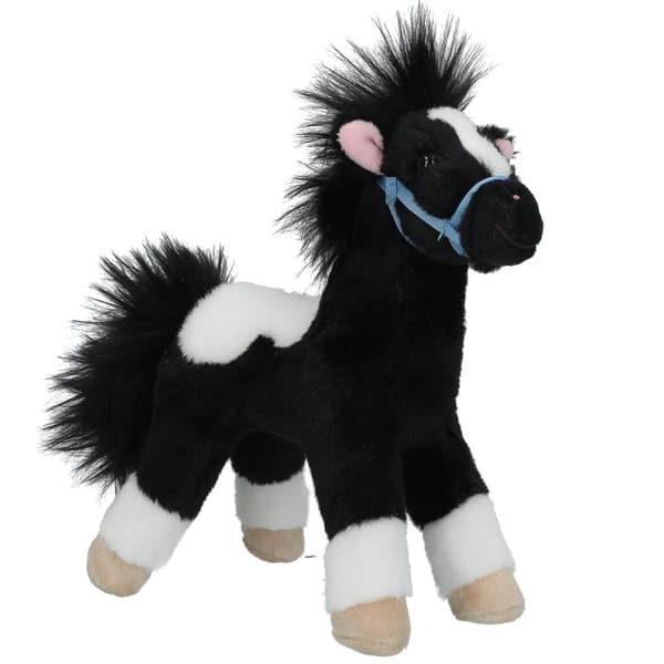 Miss Melody Plysjhest svart hvit 18 cm - (0413479)