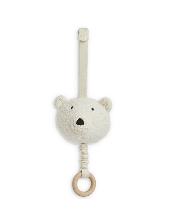 Smallstuff Musikmobil, ull bouclé, off white (40011-40)