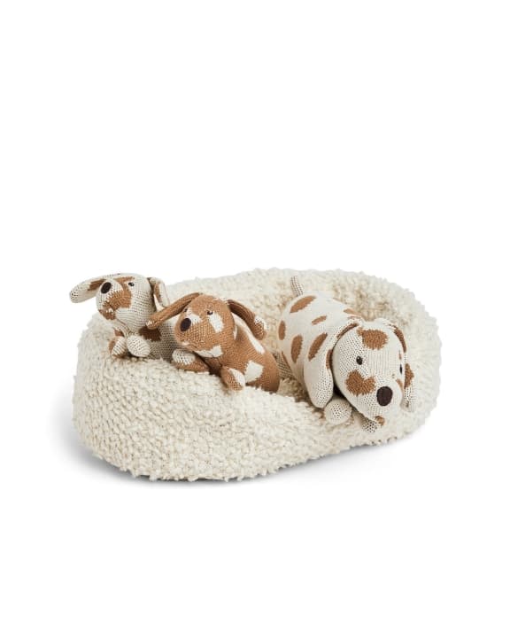 Smallstuff Hundekurv med morhund og valper - (70018-01)