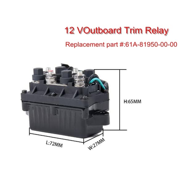 Tilt/Trim Relé 61A-81950-00-00 til Yamaha motor