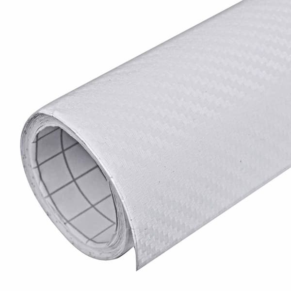 vidaXL bilfolier 2 stk. 100x150 cm + 50x150 cm 3D hvid