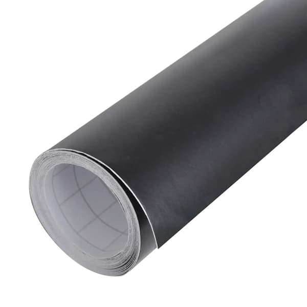 vidaXL bilfolie 100x150 cm mat sort