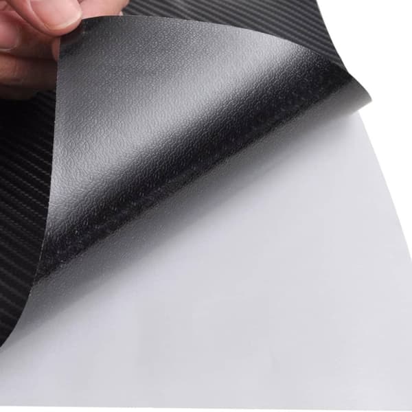 vidaXL bilfolier 2 stk. 100x150 cm + 50x150 cm 4D sort