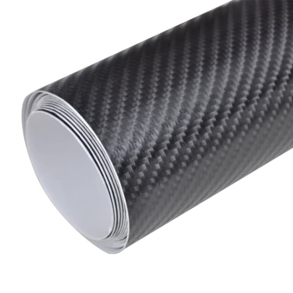 vidaXL bilfolier 2 stk. 100x150 cm + 50x150 cm 4D sort