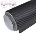Miniatyrbilde 8 av 8: vidaXL Bilfolier 2 stk 3D svart 100x150 cm+50x150 cm