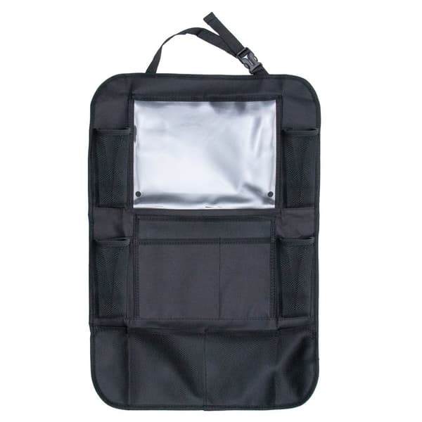 Multifunktionell förvaringsväska i polyester för bilbarnstol i svart - 41 x 61 cm - För organiserade och praktiska resor med barn