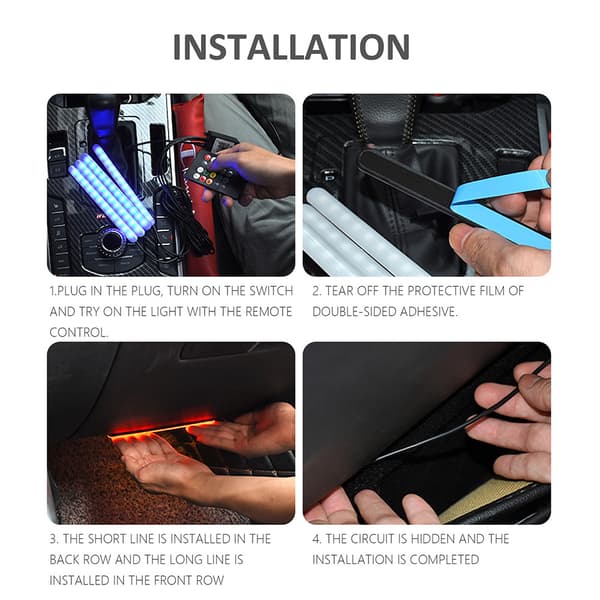 LED-belysning RGB till bilen