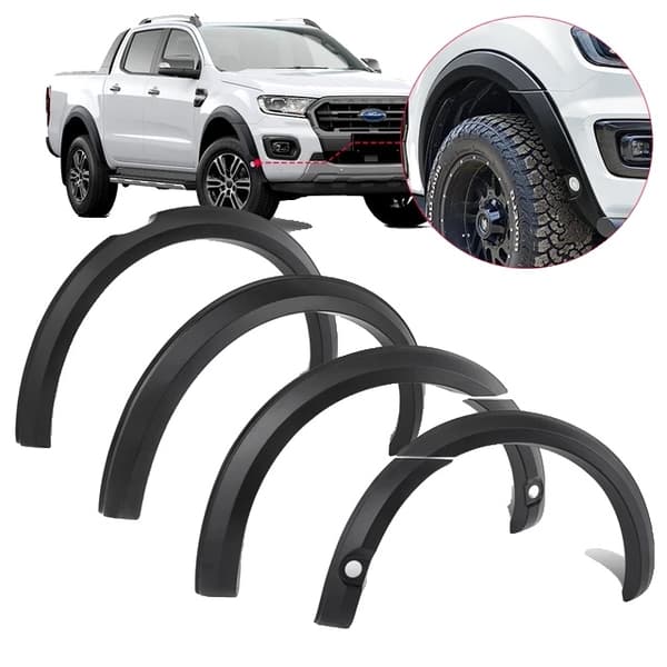 Mudguard Kit, Slank ABS Design, Bredde Hjulkasser, Med sensorhul