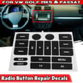 Miniatyrbilde 4 av 4: Reparasjonsklistremerker av høy kvalitet for AC-knapper i Volkswagen Golf MK5/Passat