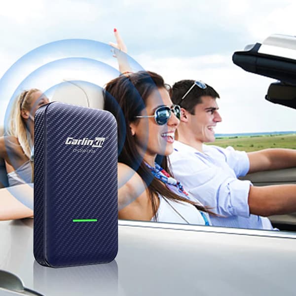 Carlinkit CP2A äänisovitin – Langaton yhteys Carplaylle ja Android Autolle, Plug&play, Bluetooth 5.2