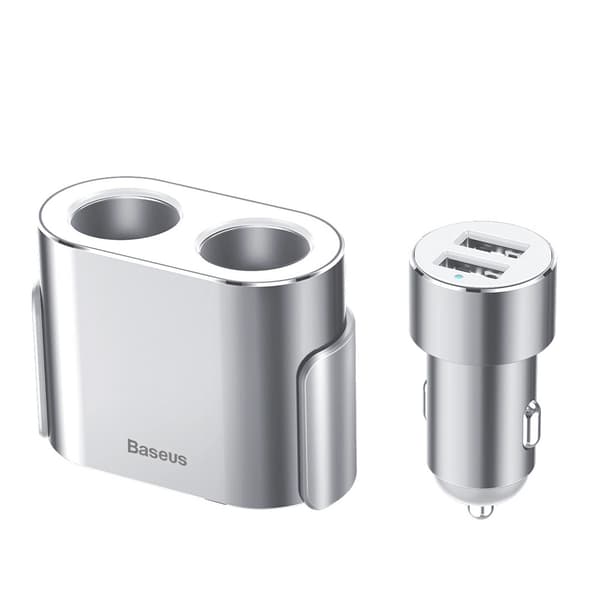 Splitter til cigaretudtag med 2x USB-A 3.1A