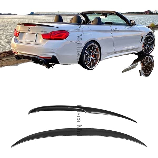 Carbonfiber bagspoiler, passer til BMW 4-serie F33 & M4 F83, nem installation,Kulfiber(P)
