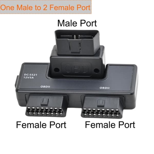OBD2 16Pin Adapter 1 hane till 2 hona